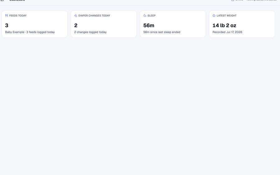Baby Milestone & Feeding Tracker screenshot