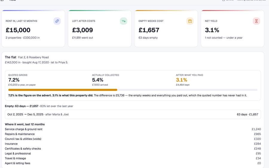 Small Landlord Property Log screenshot